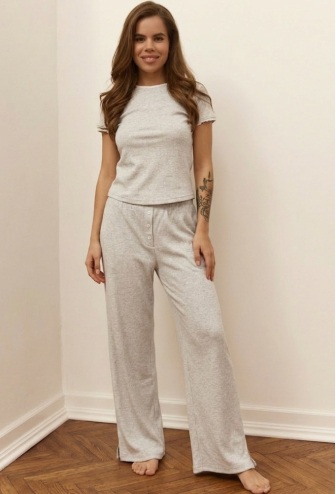 Пижама женская хлопок рубчик Trendy Your Touch TR-7038